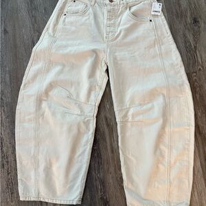 Free People Barrel Jeans